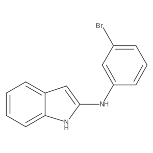 N-(3-bromophenyl)-1H-indol-2-amine Structure