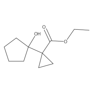 Ethyl 1-(1-hydroxycyclopentyl)cyclopropane-1-carboxylate Structure