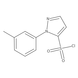 1-(3-methylphenyl)-1H-pyrazole-5-sulfonyl chloride结构式