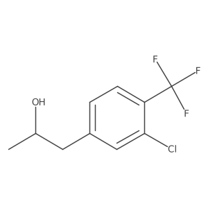 (2S)-1-[3-chloro-4-(trifluoromethyl)phenyl]propan-2-ol结构式