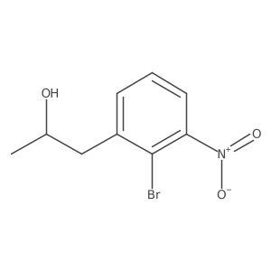 (2R)-1-(2-bromo-3-nitrophenyl)propan-2-ol Structure