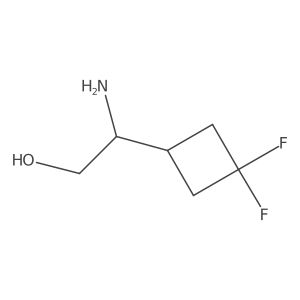 (2S)-2-amino-2-(3,3-difluorocyclobutyl)ethan-1-ol结构式