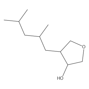 rac-(3R,4S)-4-(2,4-dimethylpentyl)oxolan-3-ol结构式