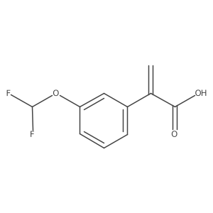 2-[3-(Difluoromethoxy)phenyl]prop-2-enoic acid结构式