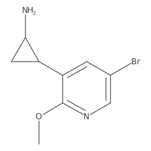 2-(5-Bromo-2-methoxypyridin-3-yl)cyclopropan-1-amine结构式