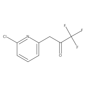 3-(6-Chloropyridin-2-yl)-1,1,1-trifluoropropan-2-one Structure