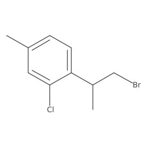1-(1-Bromopropan-2-yl)-2-chloro-4-methylbenzene Structure
