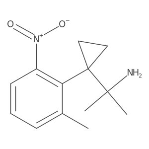 2-[1-(2-Methyl-6-nitrophenyl)cyclopropyl]propan-2-amine Structure
