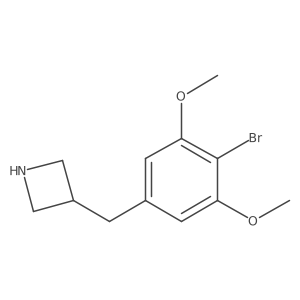 3-[(4-Bromo-3,5-dimethoxyphenyl)methyl]azetidine结构式