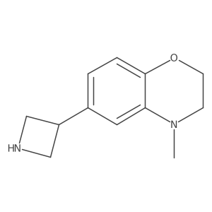 6-(azetidin-3-yl)-4-methyl-3,4-dihydro-2H-1,4-benzoxazine结构式