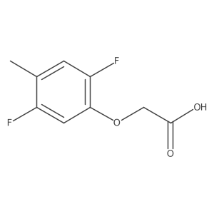 2-(2,5-Difluoro-4-methylphenoxy)acetic acid结构式