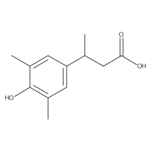 3-(4-Hydroxy-3,5-dimethylphenyl)butanoic acid结构式