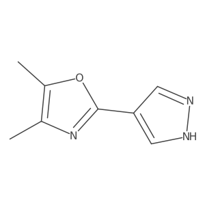 4,5-dimethyl-2-(1H-pyrazol-4-yl)-1,3-oxazole Structure