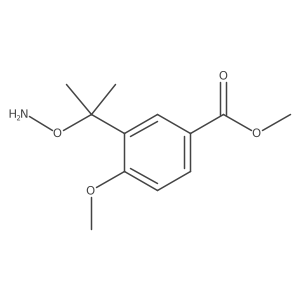 Methyl 3-[2-(aminooxy)propan-2-yl]-4-methoxybenzoate结构式