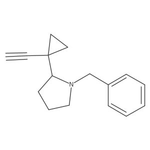 1-Benzyl-2-(1-ethynylcyclopropyl)pyrrolidine Structure