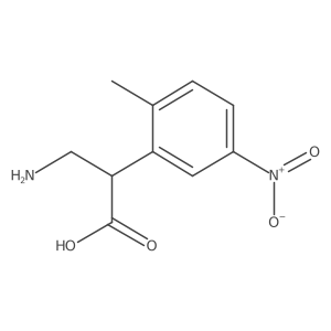 3-Amino-2-(2-methyl-5-nitrophenyl)propanoic acid结构式