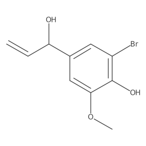 2-Bromo-4-(1-hydroxyprop-2-en-1-yl)-6-methoxyphenol Structure