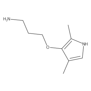 3-[(2,4-dimethyl-1H-pyrrol-3-yl)oxy]propan-1-amine Structure