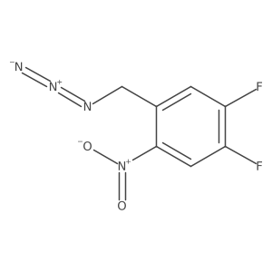 1-(Azidomethyl)-4,5-difluoro-2-nitrobenzene Structure
