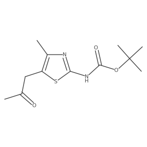 tert-butyl N-[4-methyl-5-(2-oxopropyl)-1,3-thiazol-2-yl]carbamate Structure