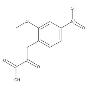 3-(2-Methoxy-4-nitrophenyl)-2-oxopropanoic acid Structure