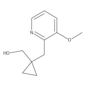 {1-[(3-Methoxypyridin-2-yl)methyl]cyclopropyl}methanol结构式