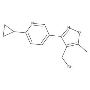 (3-(6-Cyclopropyl-3-pyridyl)-5-methyl-isoxazol-4-yl)methanol Structure