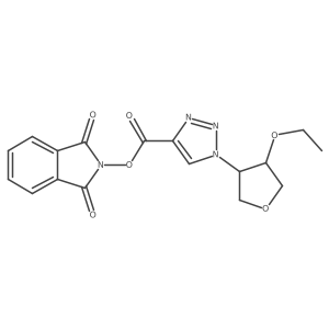 rac-1,3-dioxo-2,3-dihydro-1H-isoindol-2-yl 1-[(3R,4S)-4-ethoxyoxolan-3-yl]-1H-1,2,3-triazole-4-carboxylate结构式