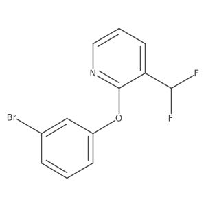 2-(3-Bromophenoxy)-3-(difluoromethyl)pyridine Structure