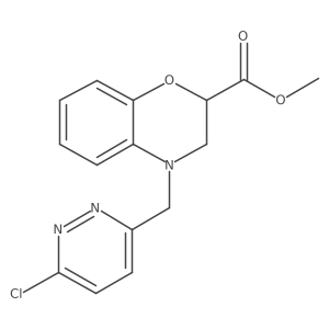 Methyl 4-[(6-chloropyridazin-3-yl)methyl]-2,3-dihydro-1,4-benzoxazine-2-carboxylate Structure
