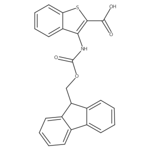 3-({[(9H-fluoren-9-yl)methoxy]carbonyl}amino)-1-benzothiophene-2-carboxylic acid Structure