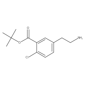 Tert-butyl 5-(2-aminoethyl)-2-chlorobenzoate结构式