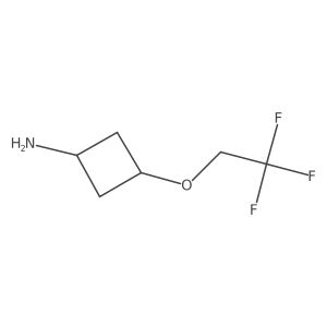 trans-3-(2,2,2-Trifluoro-ethoxy)-cyclobutylamine结构式