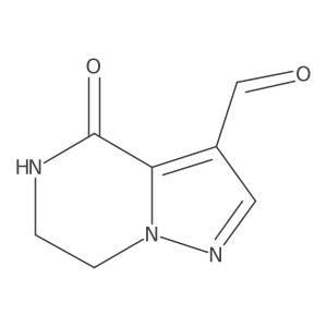 4-oxo-4H,5H,6H,7H-pyrazolo[1,5-a]pyrazine-3-carbaldehyde结构式