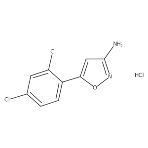 5-(2,4-Dichlorophenyl)-1,2-oxazol-3-amine;hydrochloride Structure
