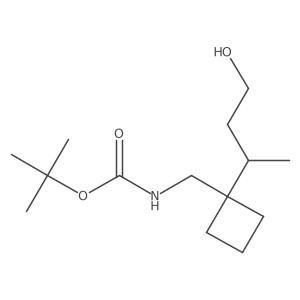tert-butyl N-{[1-(4-hydroxybutan-2-yl)cyclobutyl]methyl}carbamate Structure