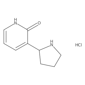 3-Pyrrolidin-2-yl-1H-pyridin-2-one;hydrochloride Structure