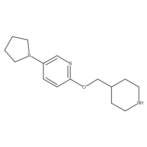 2-[(Piperidin-4-yl)methoxy]-5-(pyrrolidin-1-yl)pyridine Structure