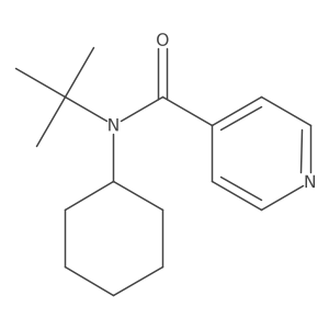 N-Cyclohexyl-N-(1,1-dimethylethyl)-4-pyridinecarboxamide结构式