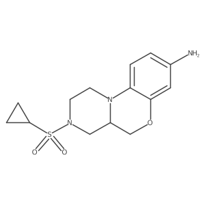 (R)-3-(Cyclopropylsulfonyl)-1,2,3,4,4a,5-hexahydrobenzo[b]pyrazino[1,2-d][1,4]oxazin-8-amine Structure