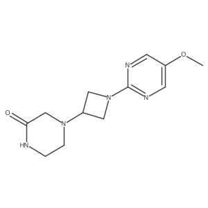 4-[1-(5-Methoxypyrimidin-2-yl)azetidin-3-yl]piperazin-2-one结构式