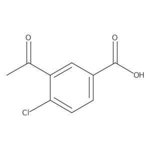 3-Acetyl-4-chlorobenzoic acid结构式