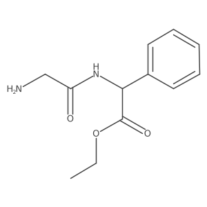 ethyl (2S)-2-(2-aminoacetamido)-2-phenylacetate Structure