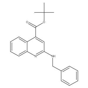 Tert-butyl 2-(benzylamino)quinoline-4-carboxylate结构式