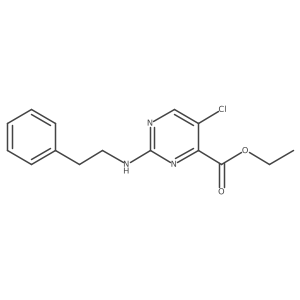 Ethyl 5-chloro-2-[(2-phenylethyl)amino]pyrimidine-4-carboxylate Structure