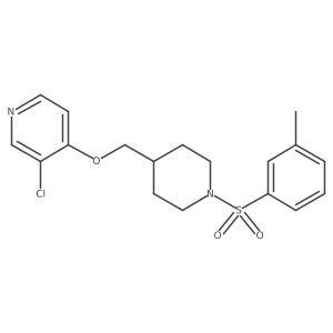 3-Chloro-4-{[1-(3-methylbenzenesulfonyl)piperidin-4-yl]methoxy}pyridine结构式