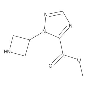 methyl 1-(azetidin-3-yl)-1H-1,2,4-triazole-5-carboxylate Structure