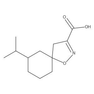 7-(Propan-2-yl)-1-oxa-2-azaspiro[4.5]dec-2-ene-3-carboxylic acid Structure