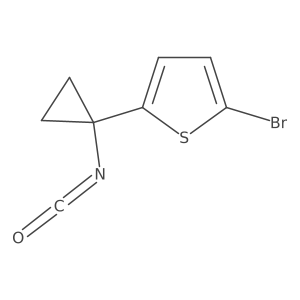 2-Bromo-5-(1-isocyanatocyclopropyl)thiophene结构式