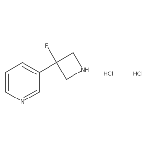 3-(3-Fluoroazetidin-3-yl)pyridine dihydrochloride结构式